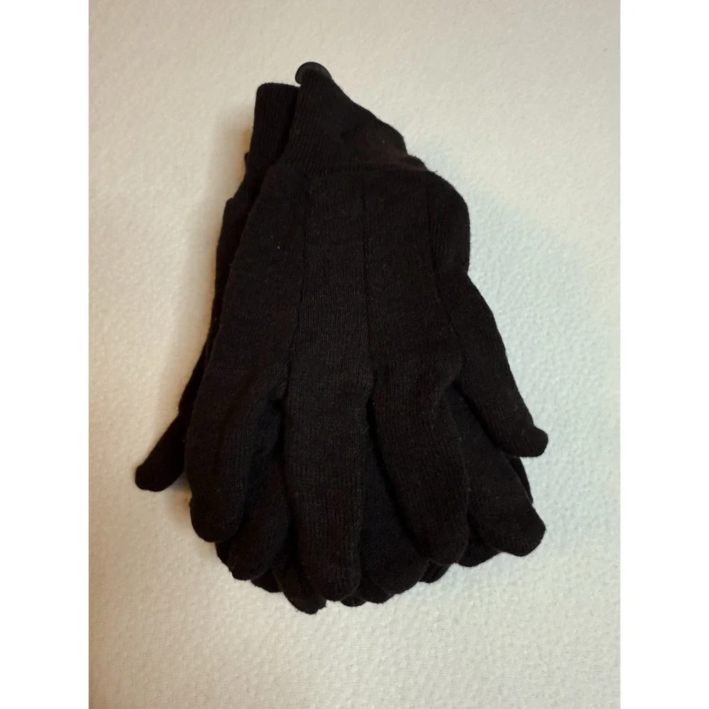 Winter Knit Gloves Lot of 3 Pairs Black Size L/XL New